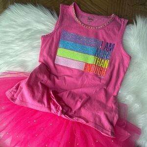 Neon Party Rhinestone tutu Costume Girls M size 10